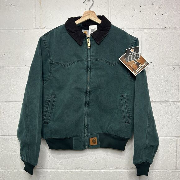 Vintage Carhartt Quilted Santa Fe Jacket “Hunter Green” J14HTG - Picture 1 of 13